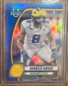 2024 Bowman University Chrome - Derrick Moore #59 Blue Refractor /199 - Picture 1 of 1