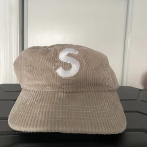 Supreme Brown Corduroy S Cap 6-Panel Hat Brand New Khaki Sand New York - Picture 1 of 4