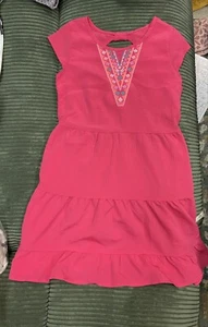 Girls Pink Wonder Nation Dress With Aztec Pattern Size Large 10-12 - Picture 1 of 6