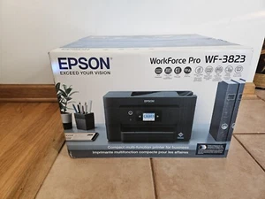 Epson Workforce Pro WF-3823 Wireless Color Inkjet All-in-One Printer NEW w/ INKS - Picture 1 of 4