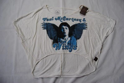 PAUL MCCARTNEY & WINGS PHOTO TRUNK LADIES BATWING STYLE TOP NEW OFFICIAL RARE  - Image 1 of 4