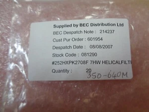 Toko Helical filter 640mhz Double Barrel 252HXPK2708F UKSTOCK - Picture 1 of 4