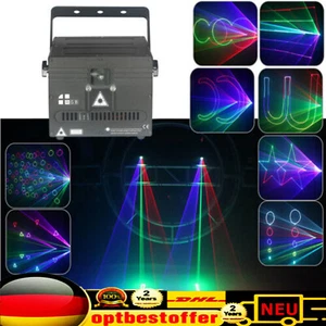 1000mW ILDA RGB Laserlicht Animation DJ Stage Showlaser Laser Bühnenlicht Party - Bild 1 von 16