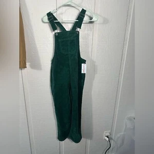 Cat and Jack Green Corduroy Overalls Size Large NWT - Picture 1 of 9