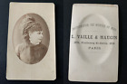 Vaille & Maugin, Paris, Sarah Bernhardt Vintage albumen print CDV. Tirage 