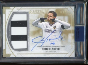 2022 Topps MLS Renaissance Chicharito Patch On Card AUTO Signed LA GALAXY #03/10 - Picture 1 of 2