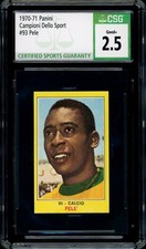 1970-71 PELE PANINI CAMPIONI DELLO SPORT #93 (CSG 2.5) GENUINELY LOOKS MINT