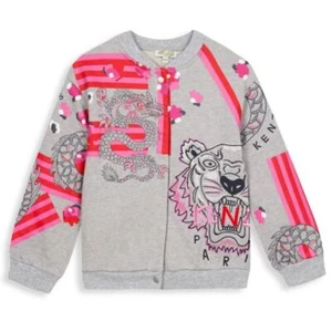 NWT Kenzo Girl's Japanese Flower Cardigan Size 10 - Picture 1 of 7