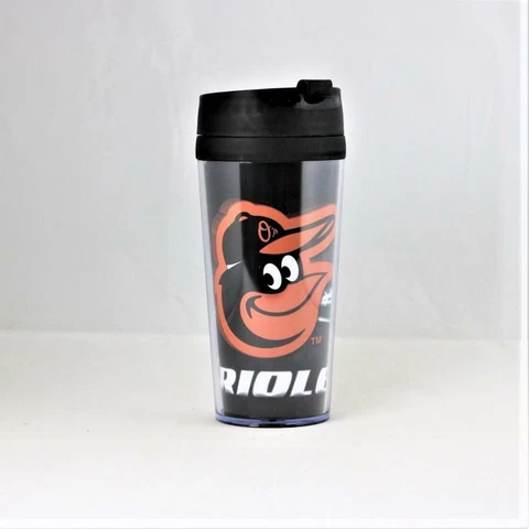 Baltimore Orioles MLB Licensed 16oz Acrylic Tumbler Coffee Mug w/wrap Insert Cover