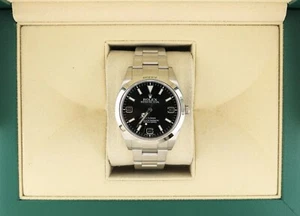 2010 Rolex Explorer 214270 Black Dial SS Oyster No Papers 39mm - Picture 1 of 11