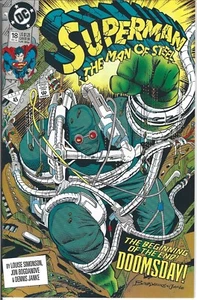 SUPERMAN DER MANN AUS STAHL #18 (SEHR GUTER ZUSTAND +) 1. AUFTRITT VON DOOMSDAY, $3,95 FLACHER VERSAND. - Bild 1 von 1