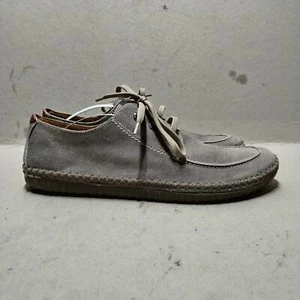 SOUL OF AFRICA GREY SUEDE LEATHER INNERS LACE UPS GRIPPED SOLE SHOES SIZE UK8 - Picture 1 of 9