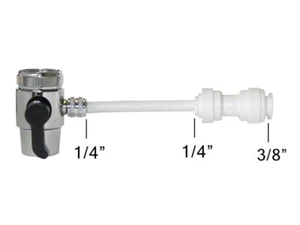 Faucet Adapter Diverter Valve RO Water Filter System Quick Connect Kitchen 74138 - Picture 1 of 1