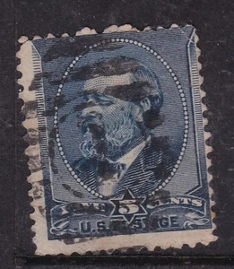 United States 1888 Garfield 5c Fine Used SG 221 VGC - Picture 1 of 1