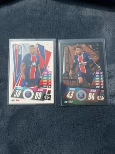 Match Attax Attack 2020-21 LE8B Kylian Mbappe Bronze Limited Edition & PSG17 - Picture 1 of 2