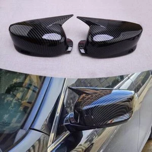 Fit For Acura ILX 13-22 Carbon Style Exterior Horn Rear View Mirror Cover Trim - Picture 1 of 5