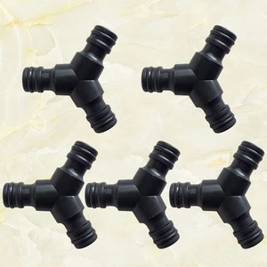  5 Pcs Plastic Quick Fittings Tube Connector Three-Way Connectors - Foto 1 di 11