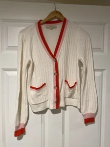 Loft Women’s Cardigan Small Beachy Nantucket Style Preppy Pockets - Picture 1 of 10