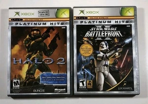 TWO GAME BUNDLE - HALO 2 & STAR WARS BATTLEFRONT II 2 (Microsoft Xbox) - Picture 1 of 8