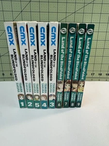 CMX Land of the Blindfolded manga book Lot 1 Through 9 1 2 3 4 5 6 7 8 9 Sakura - Foto 1 di 13