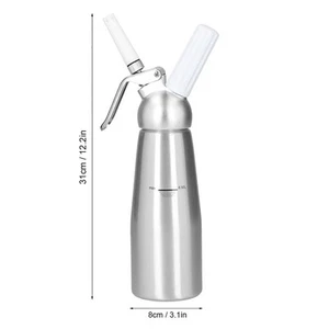 ALUMINIOWY PISTOLET DO KREMU SPIENIACZ KREMOWY PISTOLET DEKORACYJNY PUSZKA GAZOWA SYFON B - Zdjęcie 1 z 15