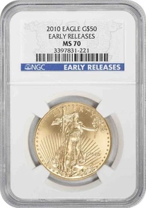2010 $50 American Gold Eagle MS70 Early Releases NGC - Picture 1 of 2