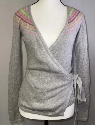 Suéter Lilly Pulitzer Mezcla Angora Envolvente S Gris Fair Isle Preppy Dinero Antiguo De Colección Foto 1 de 4