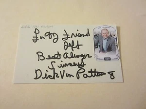 Dick Van Patten (d. 2015) Actor Autographed 3X5 Index Card "Eight is Enough" - Picture 1 of 2