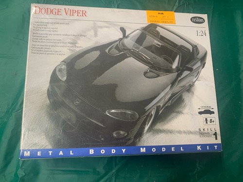 Testors Kit #178 Dodge Viper RT/10 Black Die-Cast Metal Kit 1/24 KIT ...