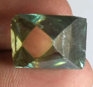 Loose CVD Diamond 22.35 Ct Fancy Green 16 x 12 mm VVS1 Clarity Certified Rare - Picture 1 of 8