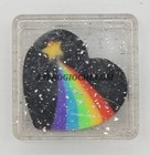 GOMMA DA CANCELLARE CUORE CON STELLA ARCOBALENO VINTAGE 80 ERASER