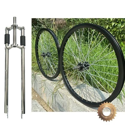 DONSP1986 26" Bike 1" Threaded Fork TripleTree & Mag or Spoke Wheel w/Freewheel - Image 1 of 4