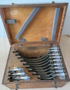 Mitutoyo 0 - 12" Outside .0001" Micrometer Set with Standard Calibrating Rods od - Picture 1 of 20