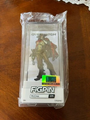 Pin coleccionable FiGPiN Overwatch Mccree (Cole Cassidy) con vitrina premium Foto 1 de 2