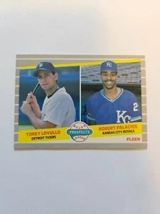 1989 FLEER TIGERS PROSPECTS TOREY LOVULLO/ROBERT PALACIOS #648 NM - Picture 1 of 1