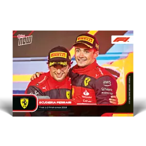 Topps NOW F1 2022 Card #2 - LECLERC | SAINZ - Ferrari 1-2 - Formula 1 - Picture 1 of 2