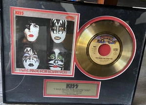 KISS ""I WAS MADE FOR LOVIN"" YOU"" 24 KT. VERGOLDETE SCHALLPLATTE - Bild 1 von 3