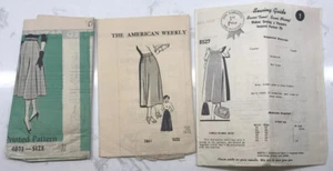 Vtg Mail Order Sewing Pattern Skirts Lot of 3 Basic Skirts Size 26, 30, ?? - Picture 1 of 8