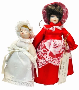 Muñeca GORHAM del mes noviembre~1983. "Muñeco para dormir de porcelana de 7"" con 6""" - Imagen 1 de 13