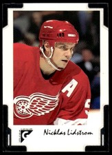 2001-02 Stadium Club Gallery Nicklas Lidstrom Detroit Red Wings #G28