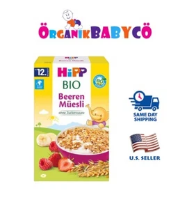 6x HiPP Organic Muesli Strawberry-Raspberry BIO-After 12MONTHS-200g - Picture 1 of 1