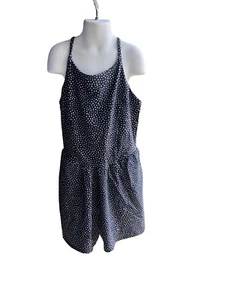 Girls' Fashion Romper With Pockets - All In Motion™Navy Blue XL 14 - Picture 1 of 3
