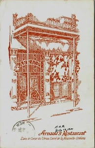 Arnaud's Restaurant New Orleans Louisiana Postkarte 1951 - Bild 1 von 2
