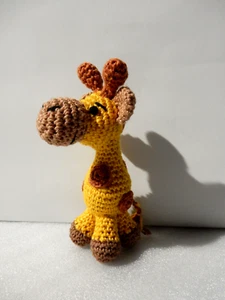 NEU Häkel kleine Giraffe gelb Amigurumi gehäkelt Handarbeit Tier Deko Geschenk - Bild 1 von 5