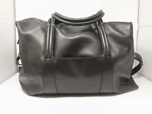 MAISON MARTIN MARGIELA Black Leather Weekend Bag - Picture 1 of 19