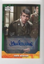 2017 Doctor Who Signature Series autograph John Levene green 05/50