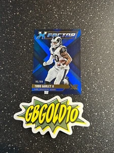 2019 Panini XR - X-Factor Todd Gurley II #XF-6 Blue /99 - Picture 1 of 2