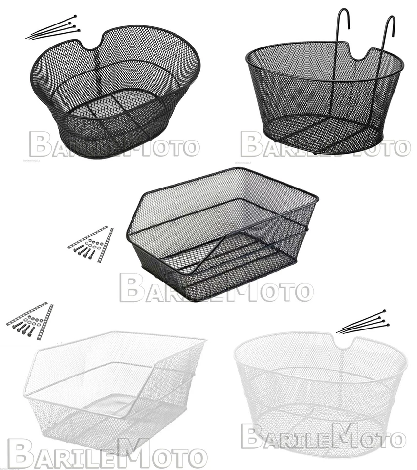 - SENZA MARCA//GENERICO - CESTINO / CESTO ANTERIORE O POSTERIORE BICI OLANDA - MTB - CITY BIKE - EPOCA ECC