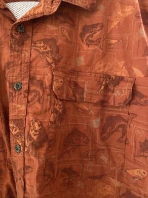 Cabelas Fishing Shirt Men’s 2XL Vented Short Sleeve Button Up Fly Fishing XXL - Image 1 of 4