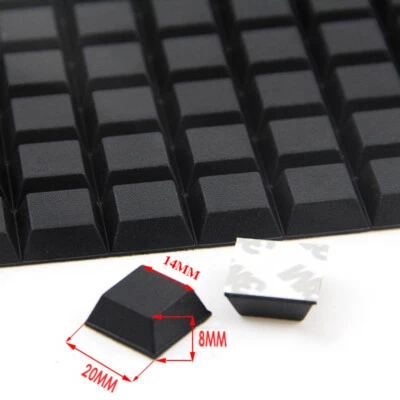 20x20x8mm Selbstklebende Gummifüße Pads rutschfest Selbstklebend Skid Schutz Pad - Bild 1 von 4